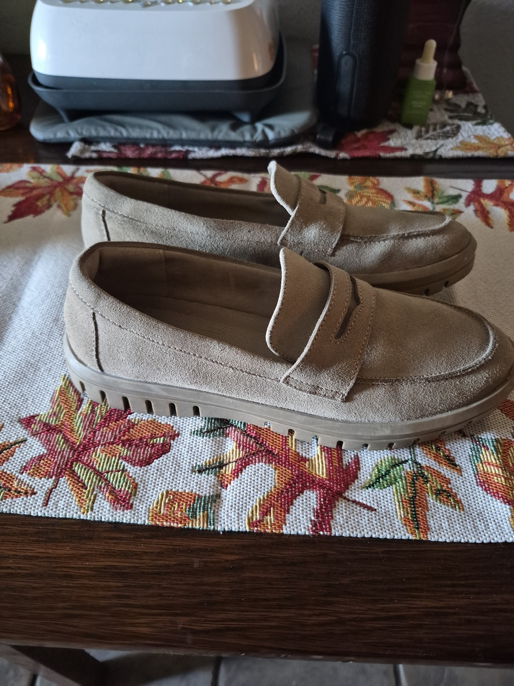 Blondo Penny Waterproof Suede Loafer Brown US 7.5